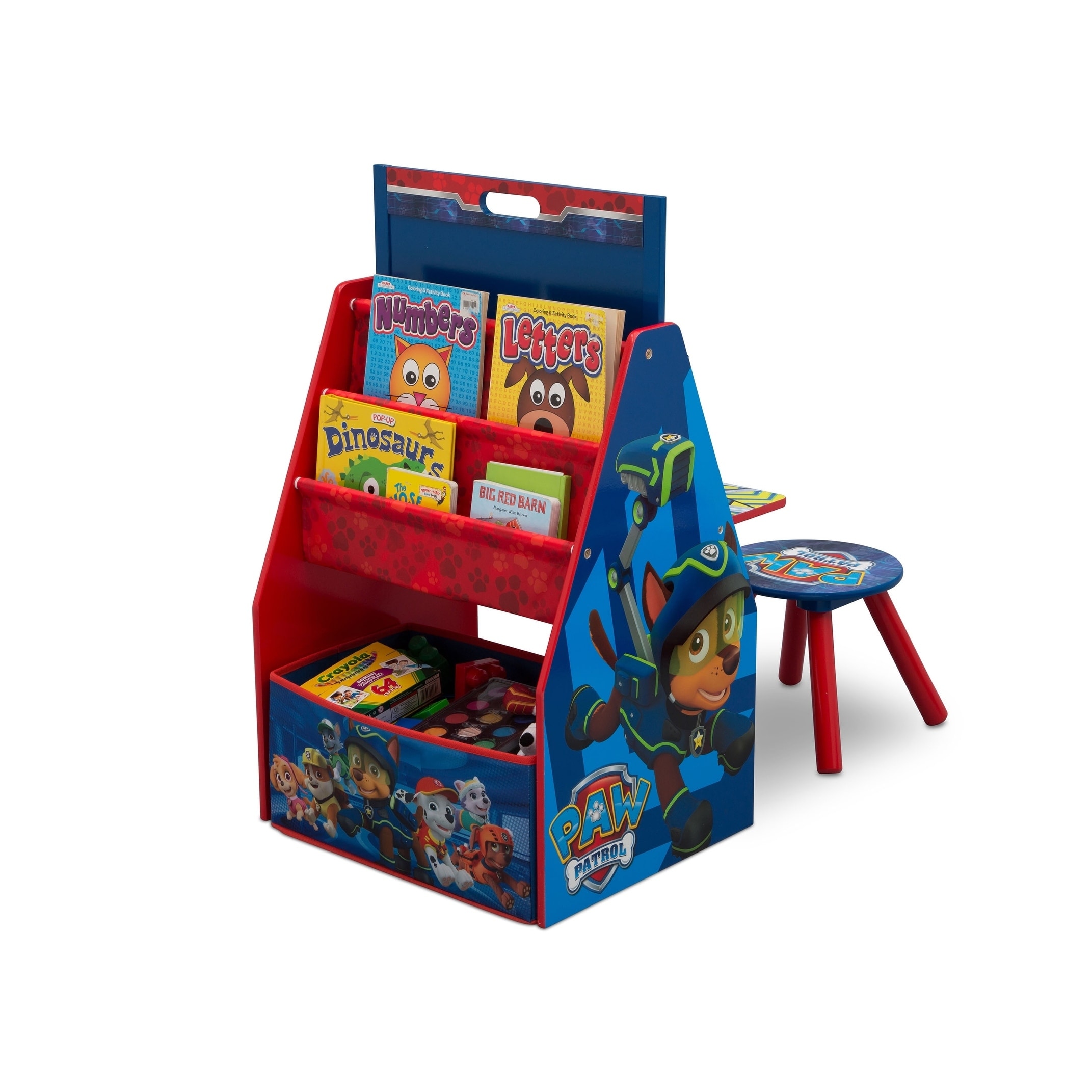 paw patrol book and toy organizer