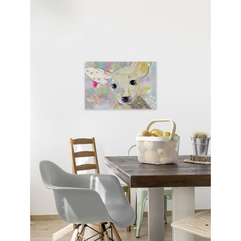 'Mirame' Painting Print on Wrapped Canvas - Multi-Color