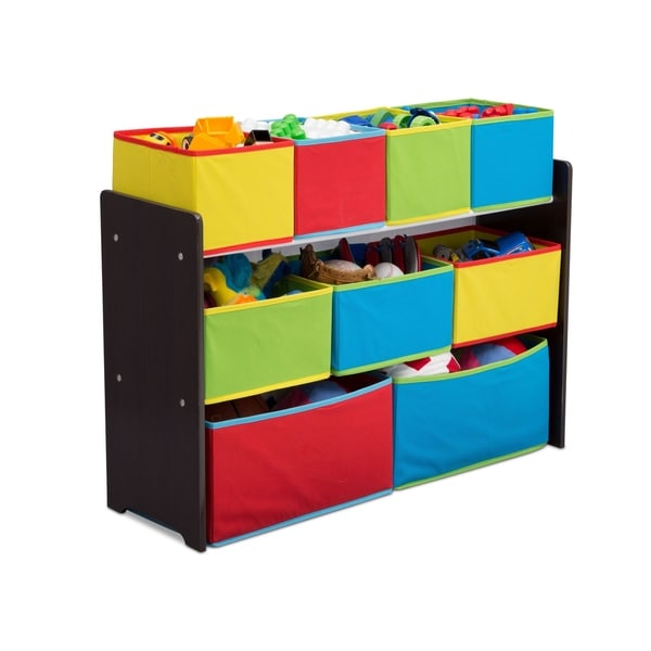 colored toy storage bins