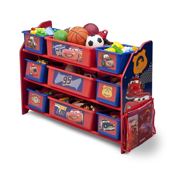 cars multi bin toy organizer