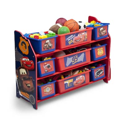 Disney/Pixar Cars 9 Bin Plastic Toy Organizer