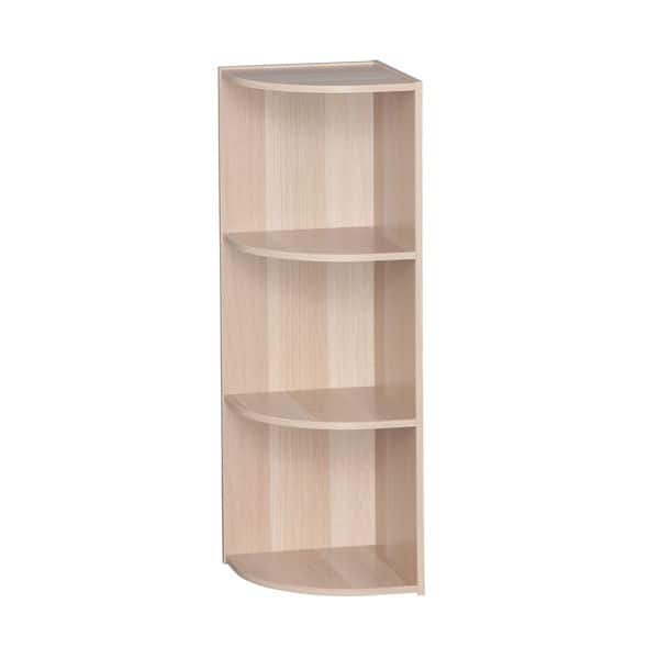 IRIS 3tier Light Brown Corner Curved Shelf Organizer Bed Bath & Beyond 17158991