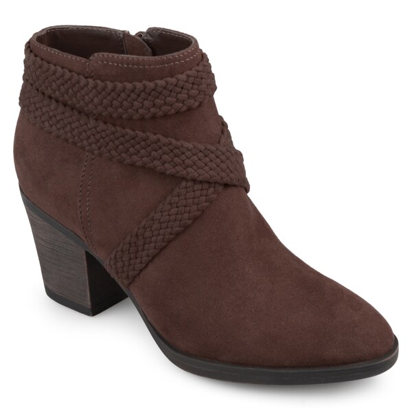 journee collection strap bootie