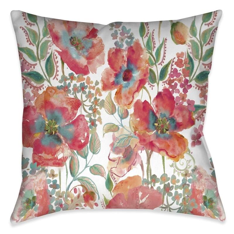 Laural Home Boho Florals Indoor Decorative Pillow