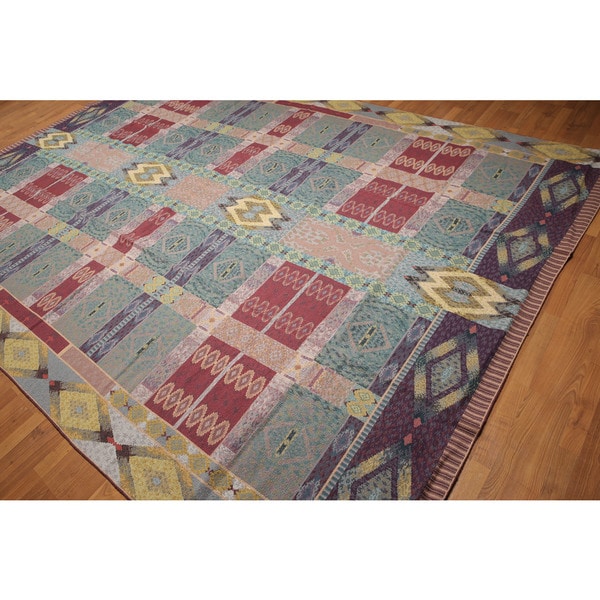 Rare Michaelian Kholberg Needlepoint Aubusson Pure Wool Hand-woven Rug (8'9 x 12'6)