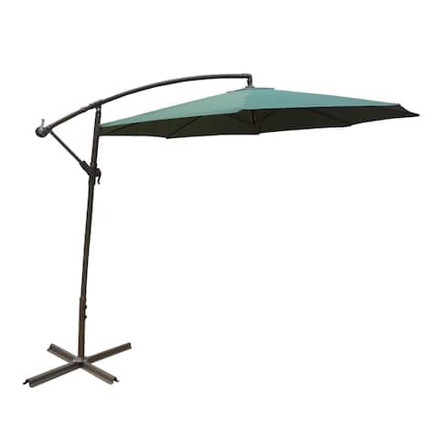 Metal Patio Umbrellas Shades Our Best Garden Deals Aleko 10 Feet Adjule Outdoor Garden Patio Banana Hanging Umbrella