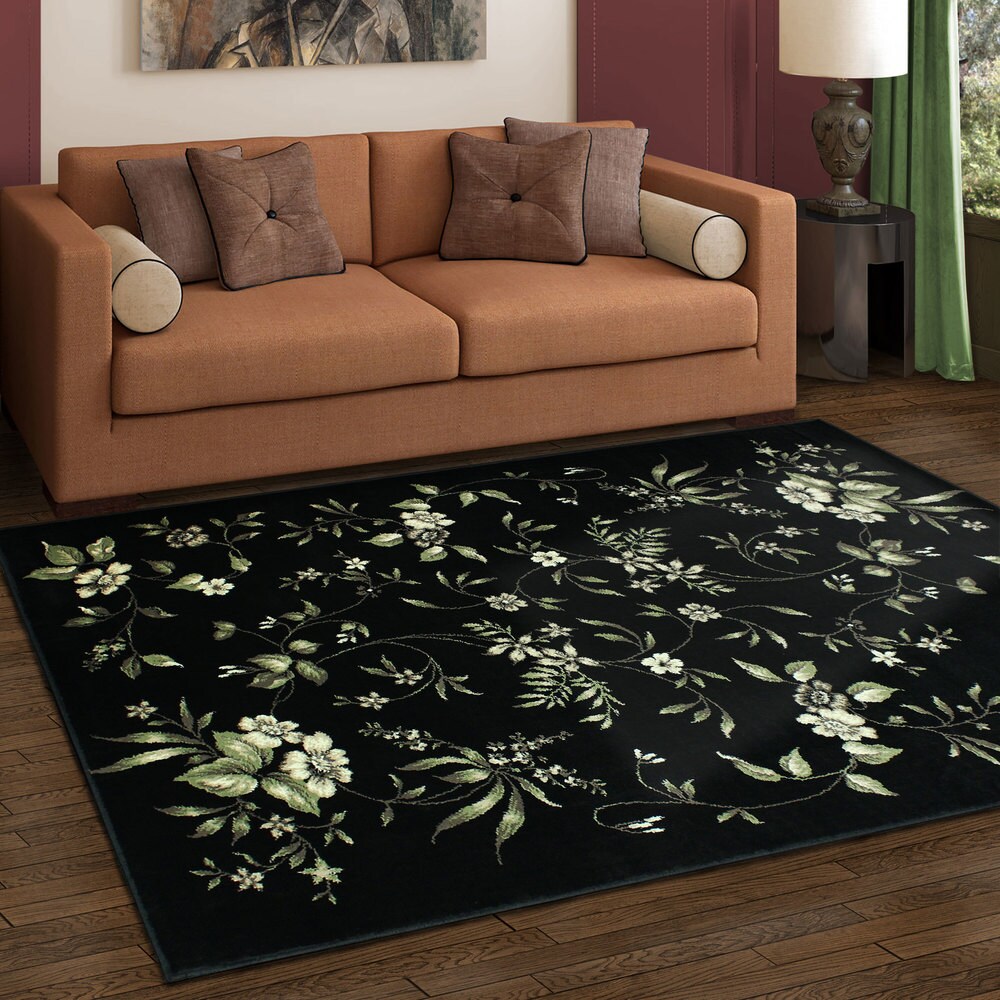 Miranda Haus Bloom Traditional Floral Area Rug Collection ...