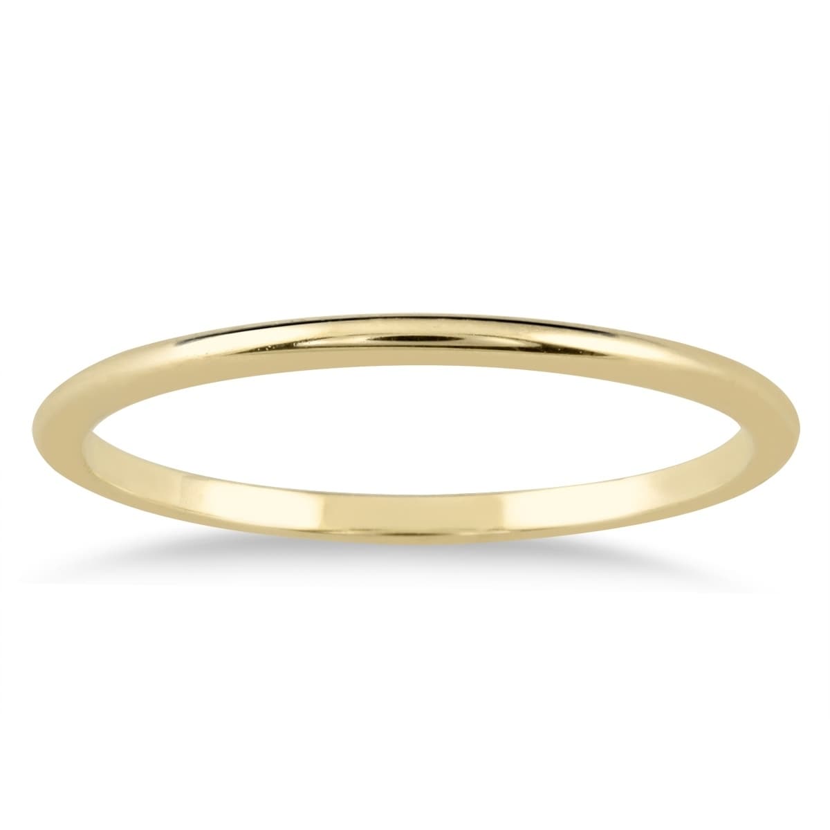 Shop 1mm Thin Domed 14k Yellow Gold 