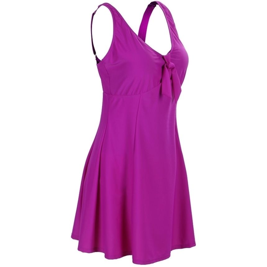 Women's Plus Size Colour Blossom Dress Swimsuit