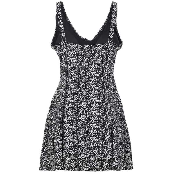 cato black dress Cato Women White & Black Polyester Scoop Neck Sleeveless Long Maxi Dre   Carissa's Closet