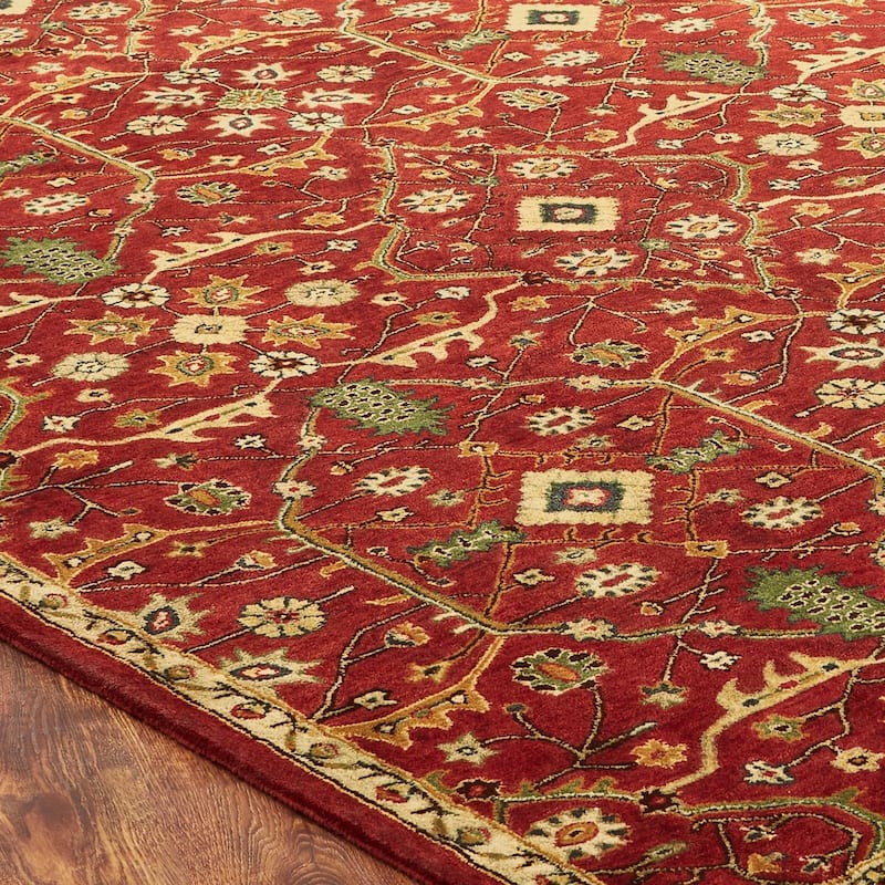 Empire Russet Red Wool Hand-tufted Area Rug
