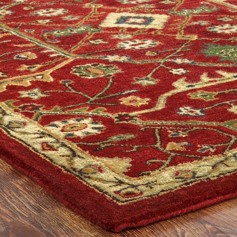 Empire Russet Red Wool Hand-tufted Area Rug