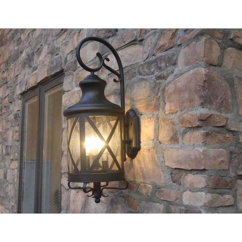 AA Warehousing Taysom 4 Light Exterior light in Black Finish