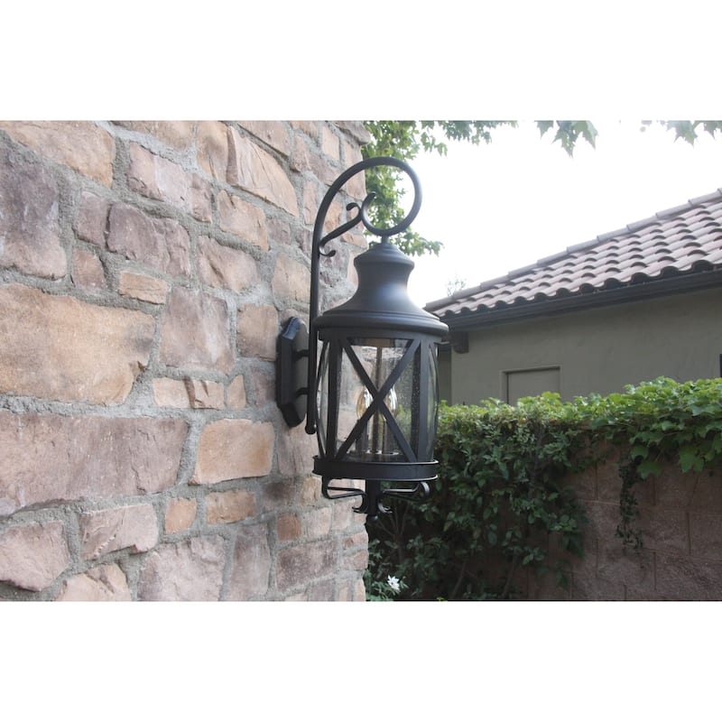 AA Warehousing Taysom 4 Light Exterior light in Black Finish
