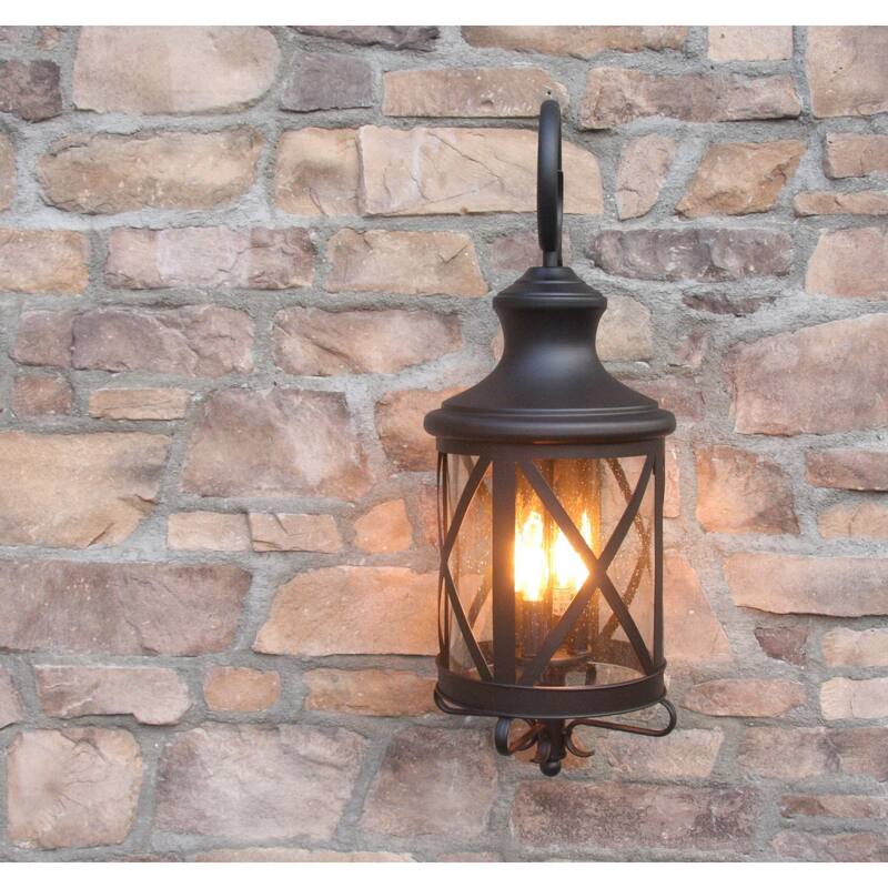 AA Warehousing Taysom 3 Light Exterior light in Black