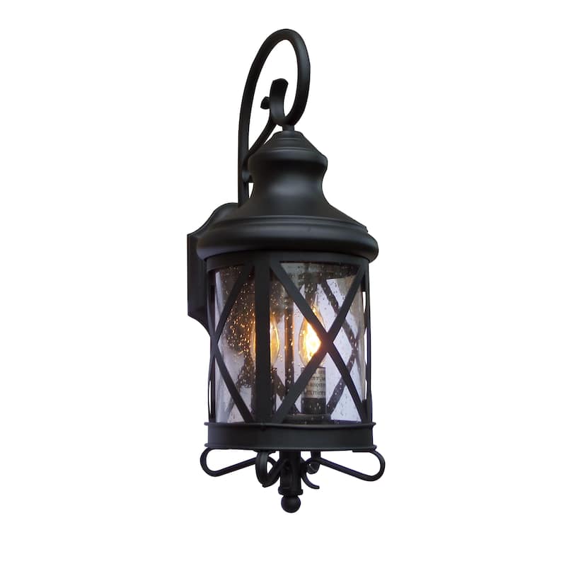 AA Warehousing Taysom 2-light Black Exterior Light