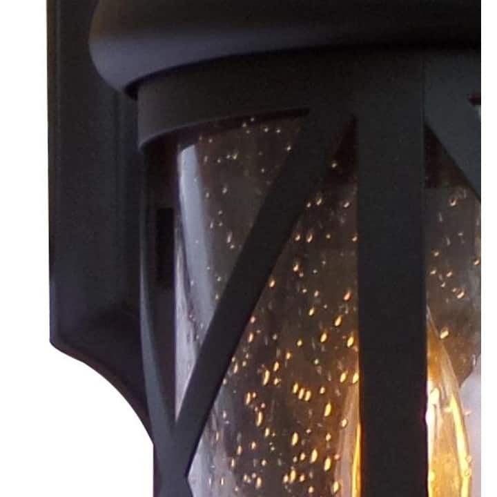 AA Warehousing Taysom 2-light Black Exterior Light