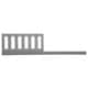preview thumbnail 2 of 0, Delta Children Daybed/Toddler Guardrail Kit 555725, Grey