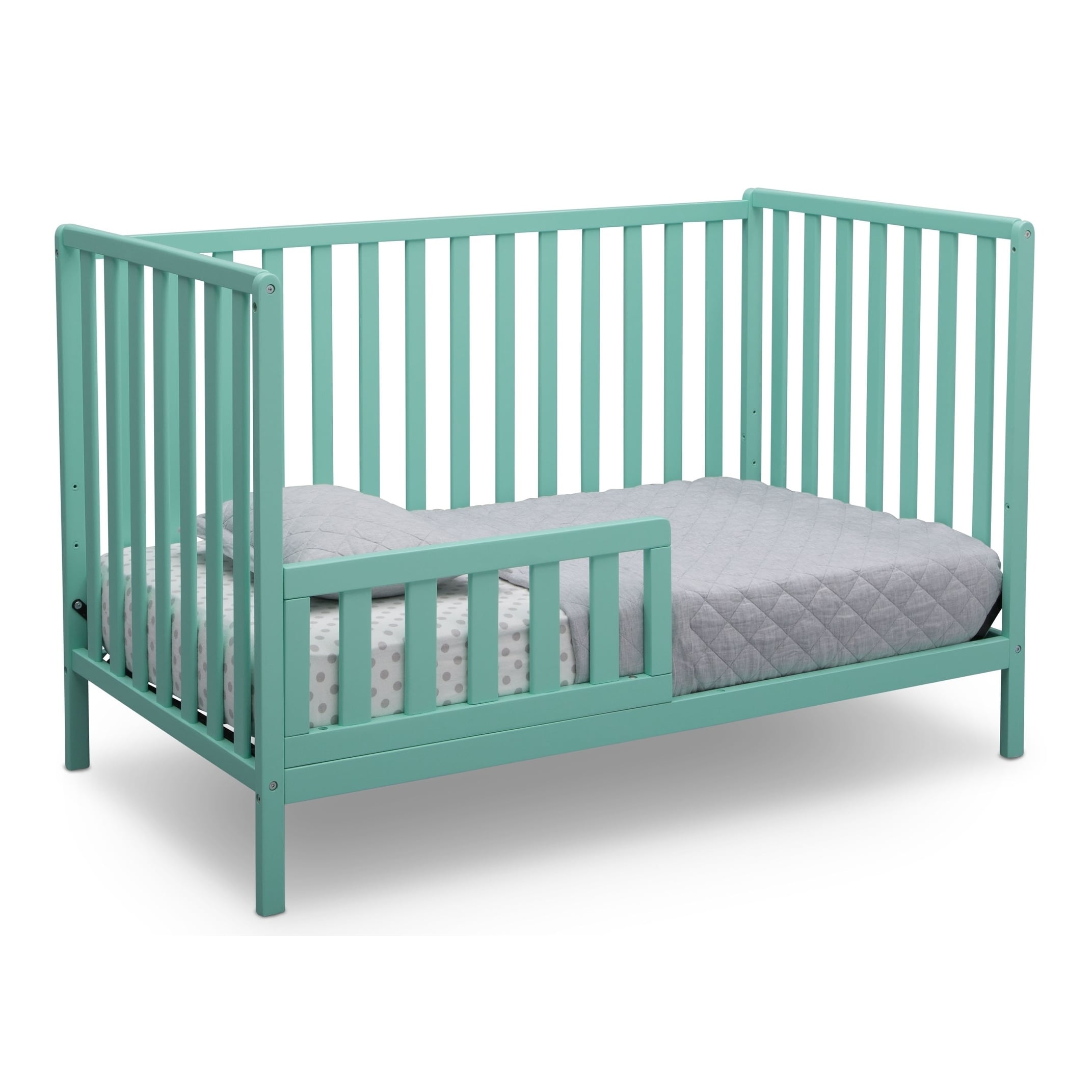 Delta Children Heartland 4-in-1 Convertible Crib, Aqua Bed Bath
