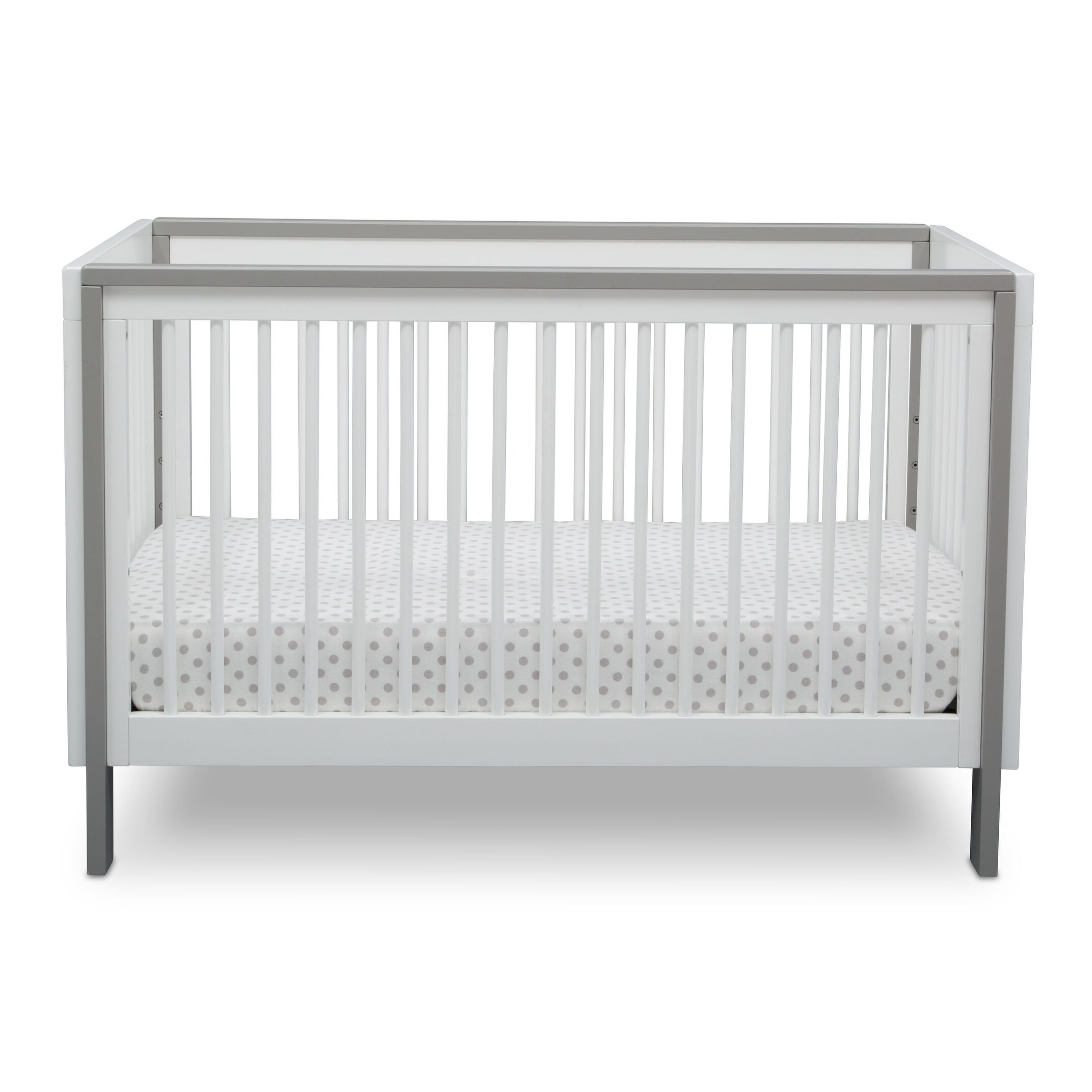 Shop Serta Fremont 3 In 1 Convertible Crib Bianca White With Grey