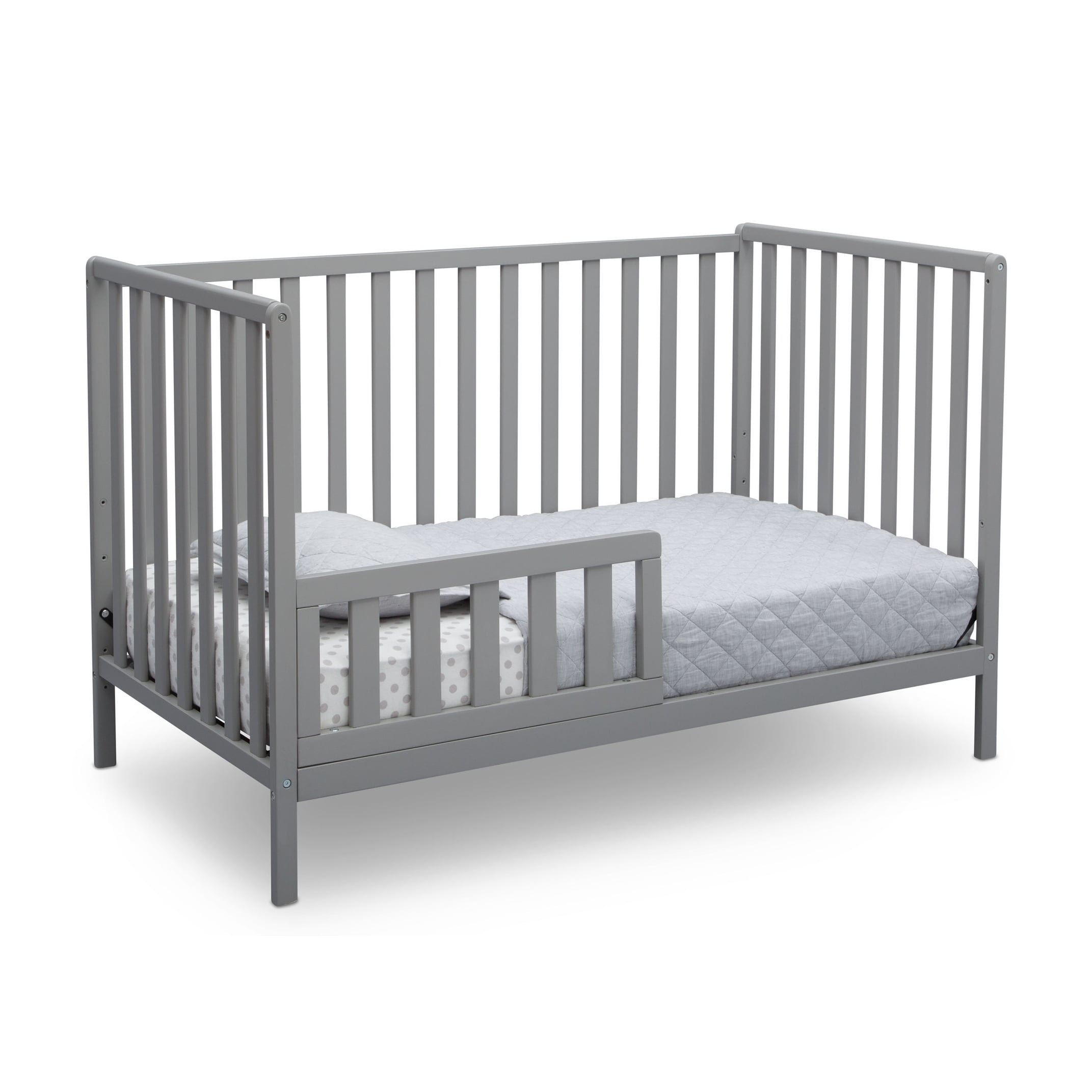 Delta Children Heartland 4-in-1 Convertible Crib, Grey Bed Bath