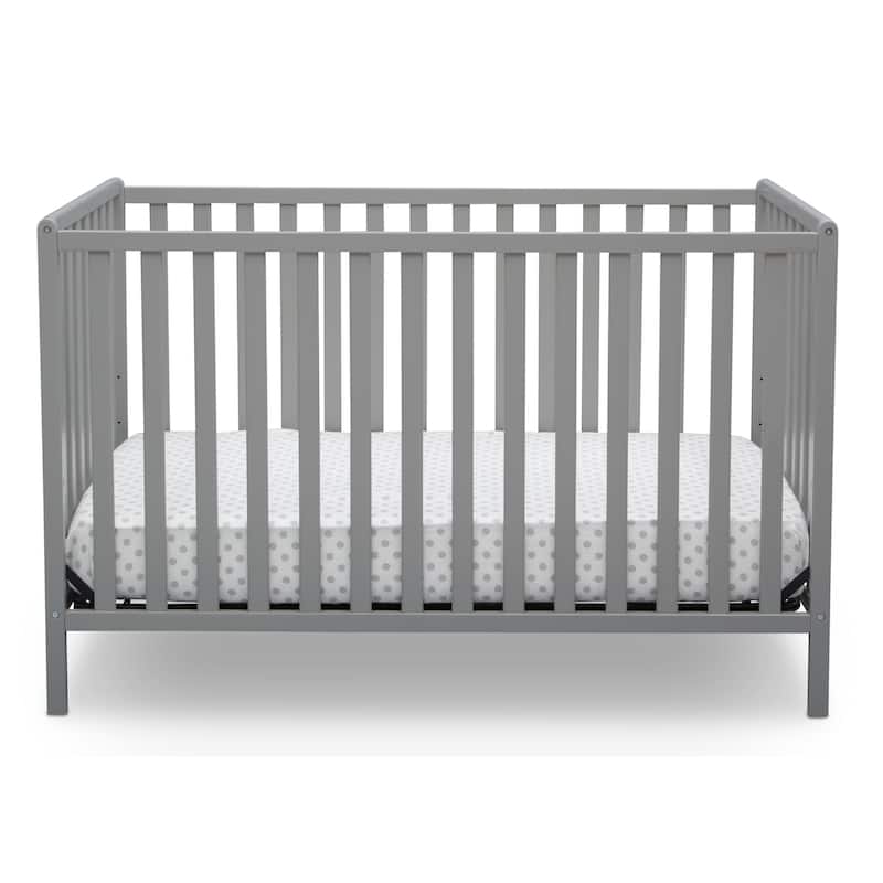 Delta Children Heartland 4-in-1 Convertible Crib, Grey