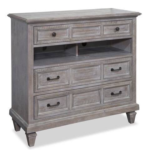 Lancaster Traditional Dovetail Grey Media Chest