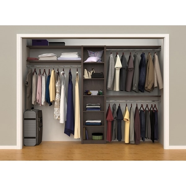 Shop ClosetMaid SpaceCreations 44&quot; - 115&quot; Closet Organizer Kit - Overstock - 17177178