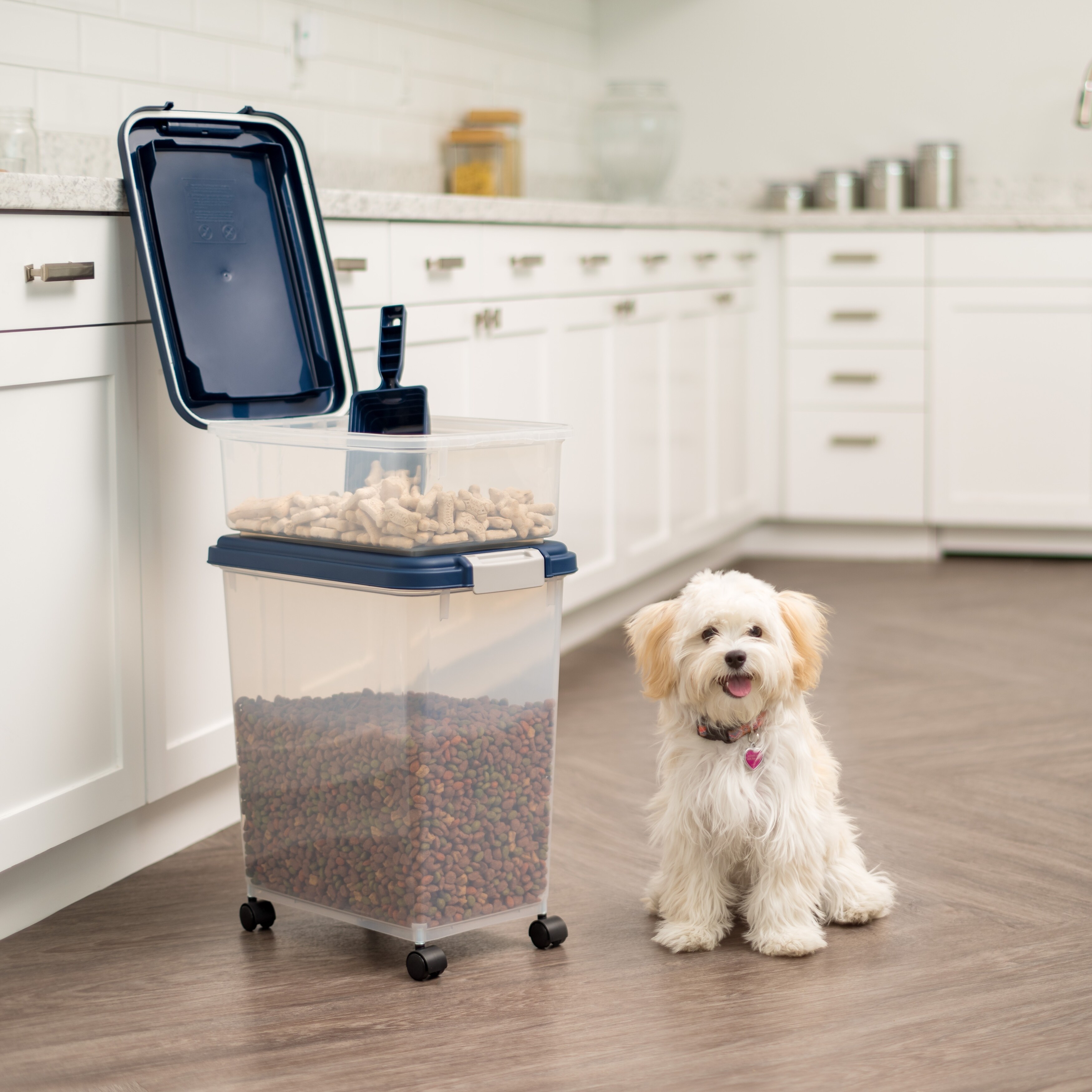 lockable dog food container