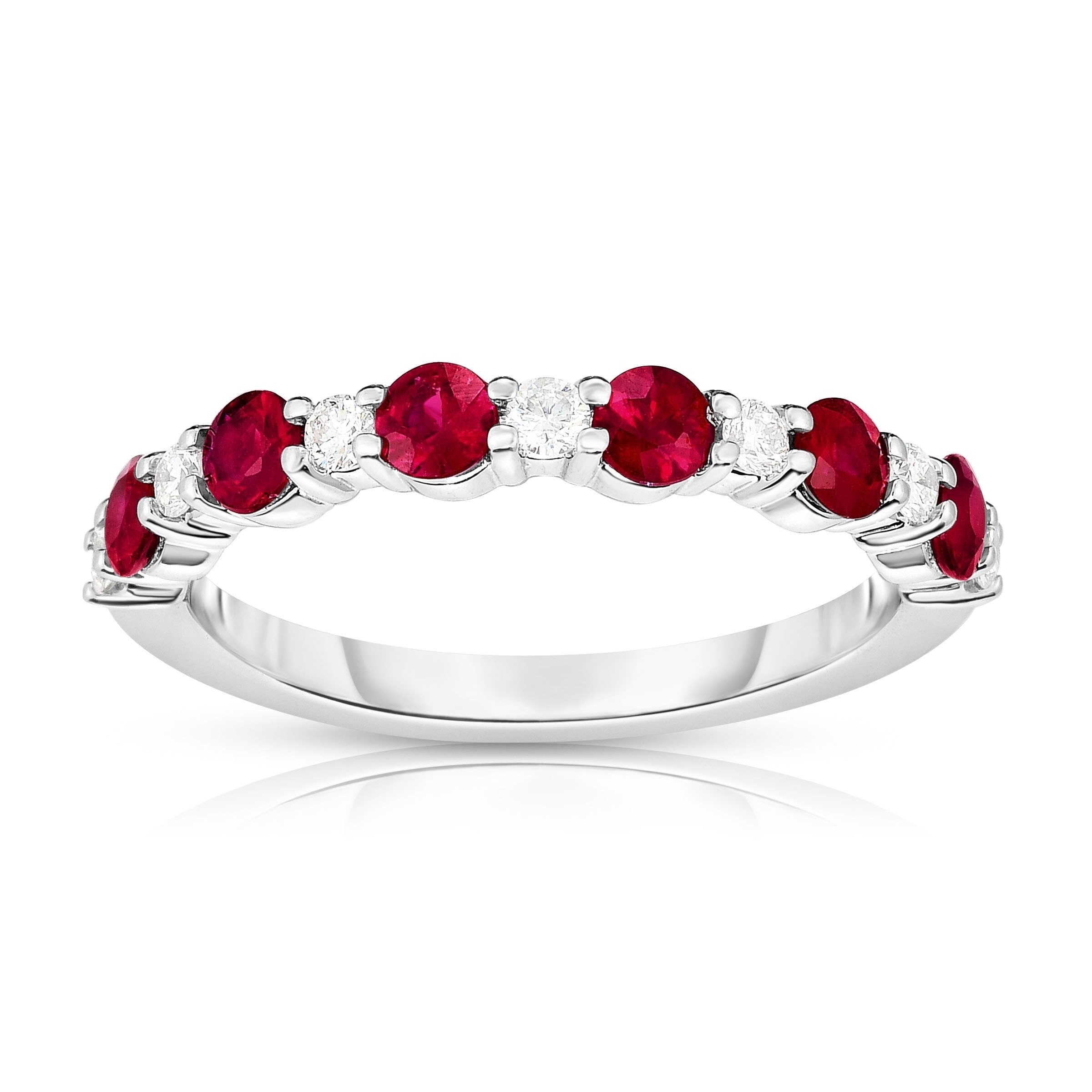 white gold ruby