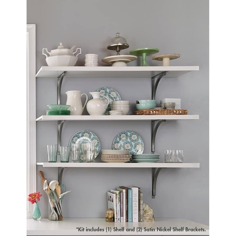 ClosetMaid Premium Wood 48" W X 16" D Solid Shelf Kit