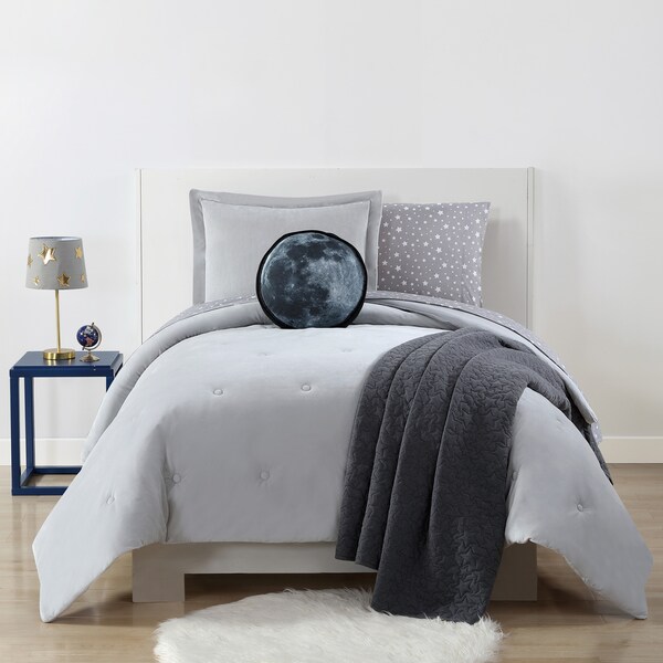 My World Velvet Plush with Jersey Reverse 3-piece Comforter Set