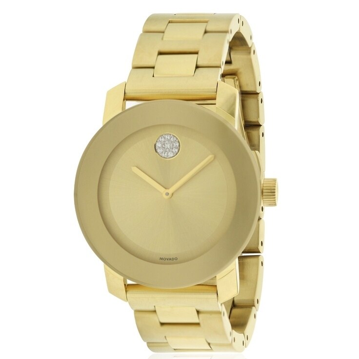 Shop Movado Bold Gold Ion Watch 3600104 Free Shipping Today