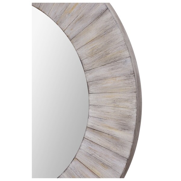 Renwil paisley Framed Round Wall Mirror - Overstock - 17178889