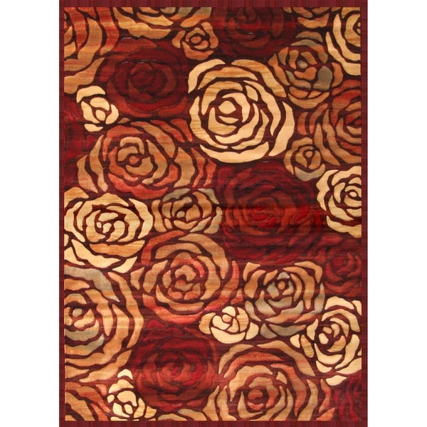 Rosalia Rust Brown Tan Red Area Rug By Greyson Living 5 3 X Rosalia Rust Brown Tan Red Area Rug By Greyson Living 5