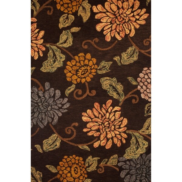 Sallie Chocolate/Sage/Gold Area Rug by Greyson Living - 8' x 10'
