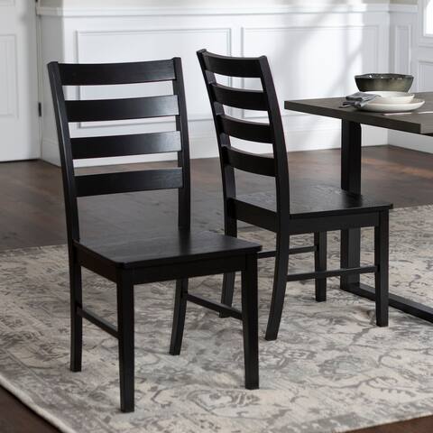 Ladder Back Kitchen Dining Room Chairs Clearance Ladder Back Dining Chair Set Of 2 22 X 19 39h