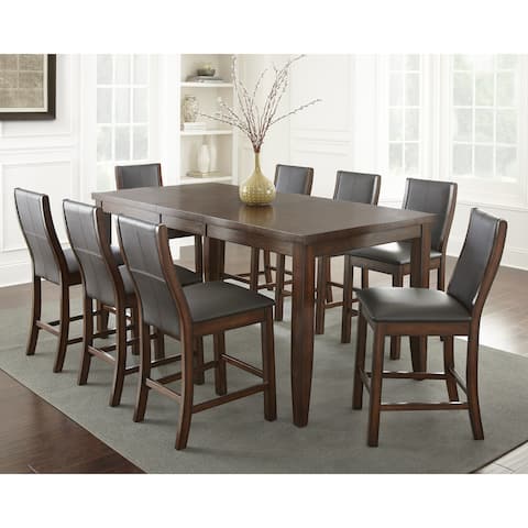 9 Piece Sets Kitchen Dining Room Online At Tempe Faux Leather Counter Height Dining Set By Greyson Living
