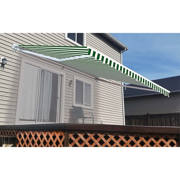 Aleko Motorized 20x10 Feet Retractable Outdoor Patio Awning Aleko Motorized 20x10 Feet Retractable Outdoor Patio Awning Sunshade Free Shipping Today 17182732