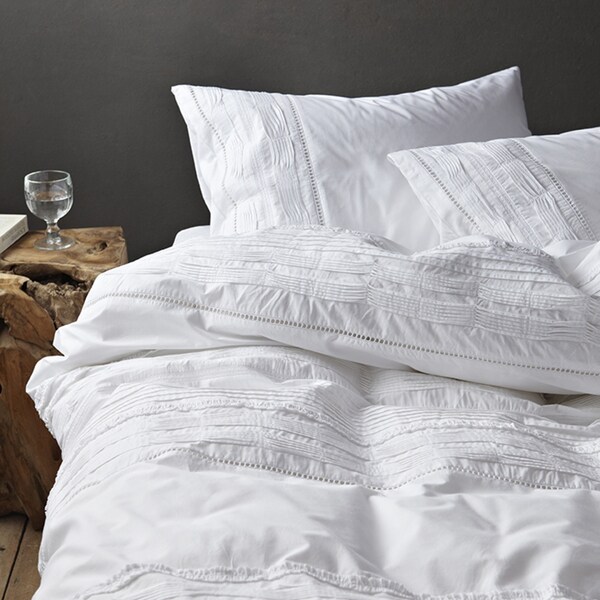 Famous Home Les Nuits White 3 Piece Duvet Cover Set