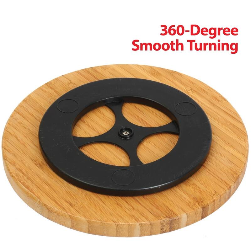 Ybmhome Bamboo Lazy Susan Single Turntable