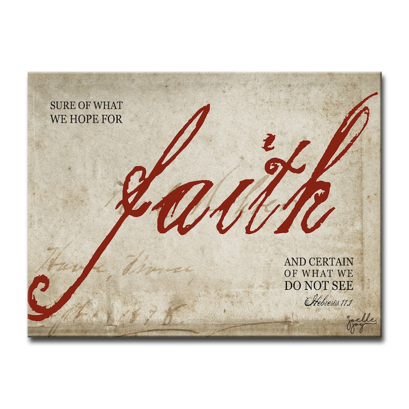 Faith' Canvas Wall Art by Joelle Joy