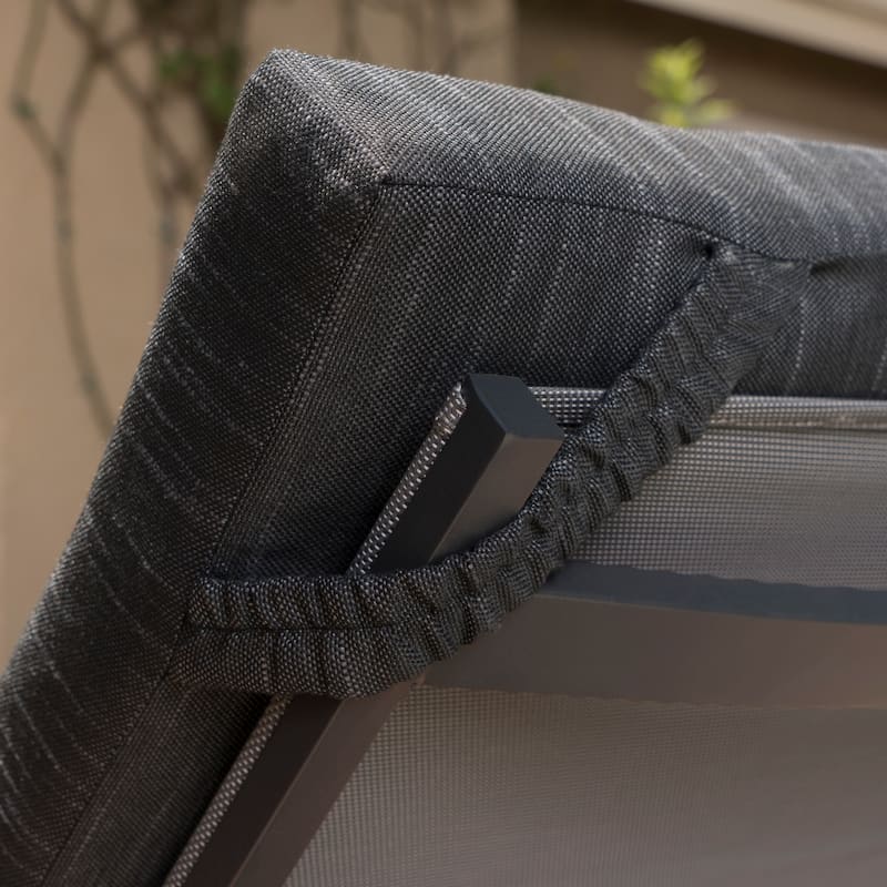 Navan Outdoor Chaise Lounge (Set of 2) by Christopher Knight Home