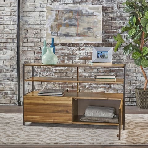 Flossie Acacia Wood Rustic Cabinet by Christopher Knight Home
