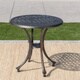 Lola Outdoor 19-inch Round Aluminum Side Table by Christopher Knight Home - Thumbnail 1