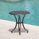 preview thumbnail 4 of 6, Lola Outdoor Round Aluminum Side Table by Christopher Knight Home