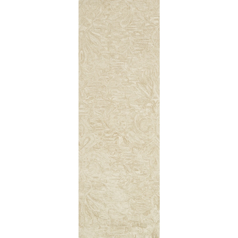 Alexander Home Opal Sand Hand-hooked 100% Wool Rug