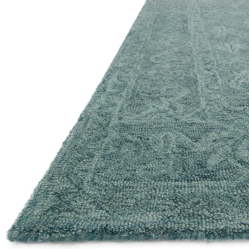 Alexander Home Opal Ocean Hand-hooked 100% Wool Rug