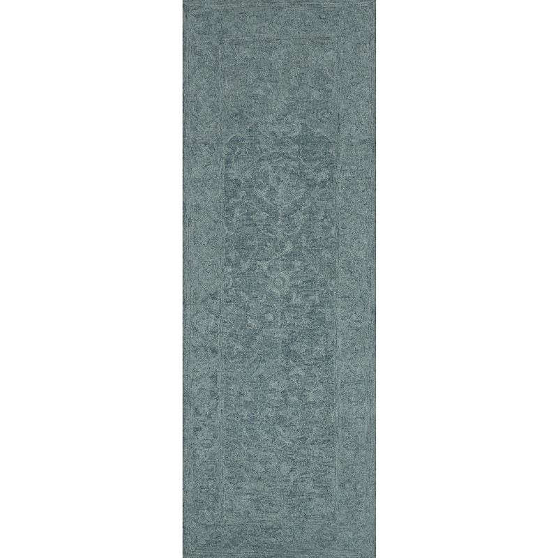 Alexander Home Opal Ocean Hand-hooked 100% Wool Rug