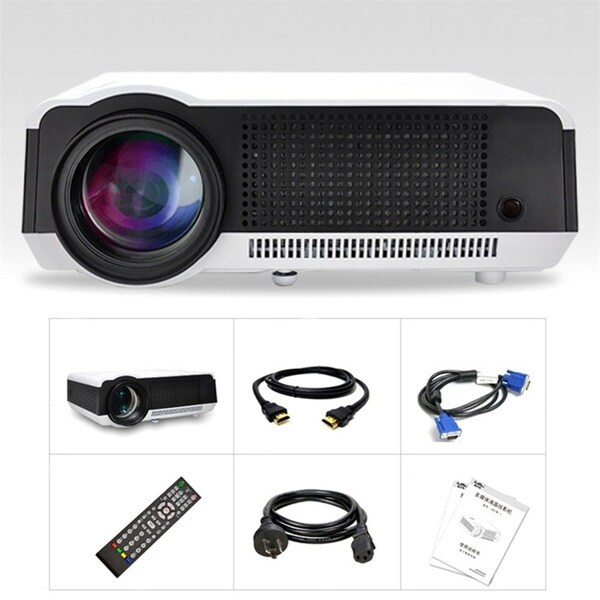 3D 1080P Full HD 5000LM LED Projector Multimedia Home Cinema Theater HDMI VGA AV